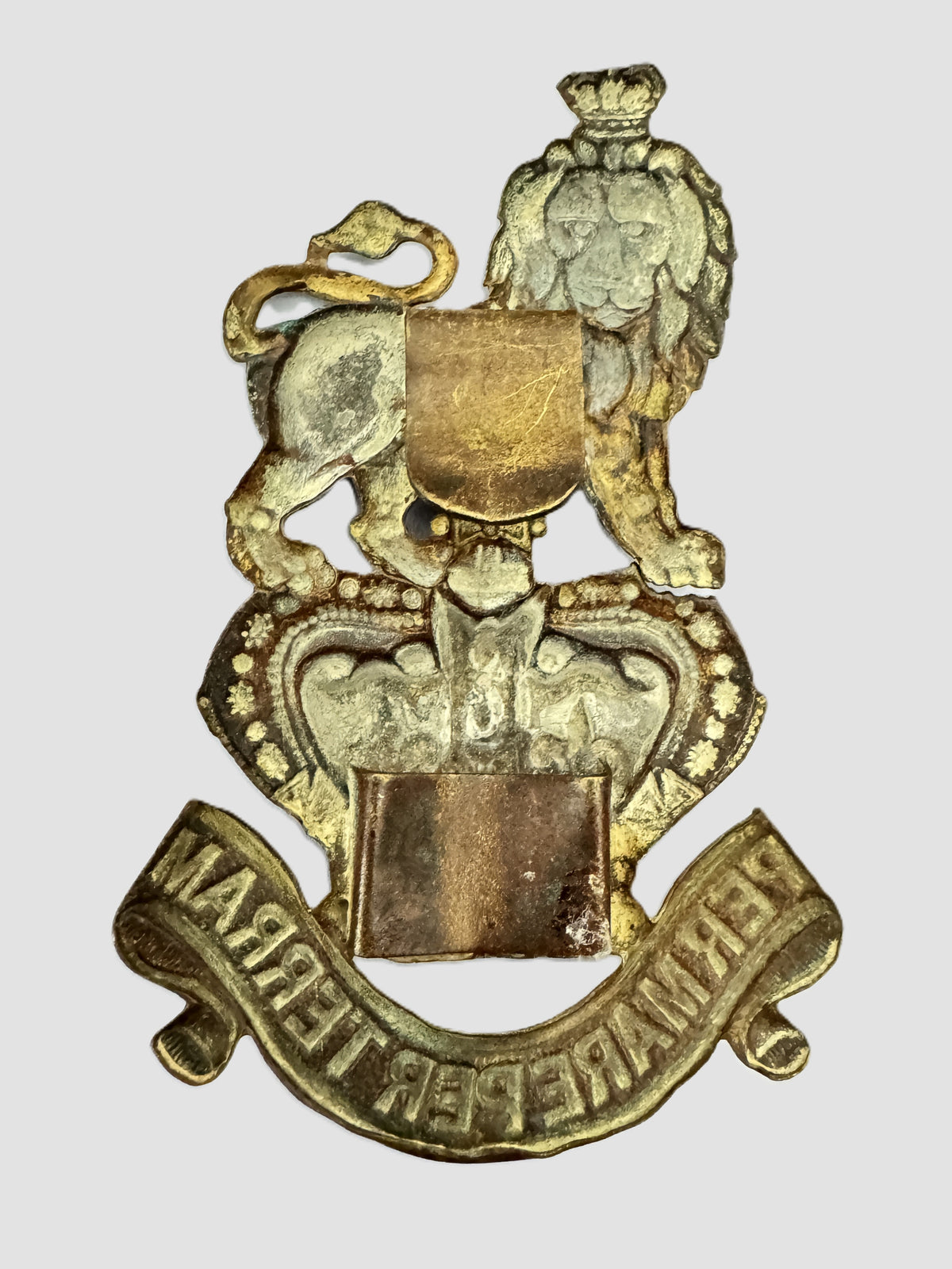 Victorian British Royal Marines Valise Badge