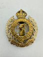 WW2 British Army Royal Engineers Warrant Officer Cap Badge RE WO