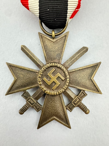 Third Reich Germany, 25 Year Service Medal & War Merit Cross Award