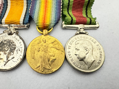 WW1 Royal Air Force Distinguished Flying Medal Miniature Bar DFM