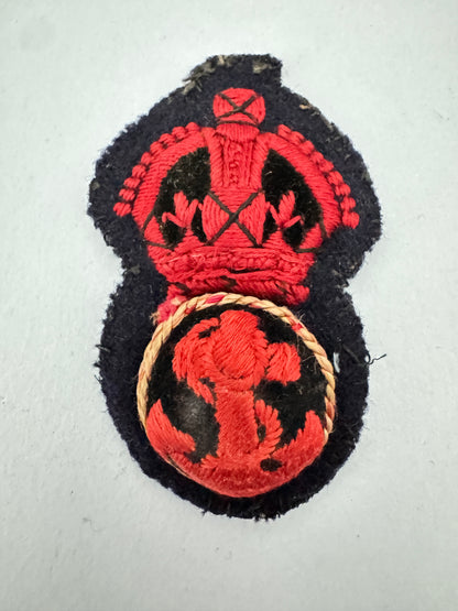 WW2 British Royal Navy Petty Officer's Cap Badge