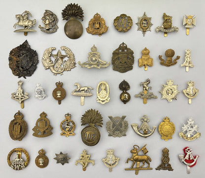 80 British Army Cap Badges Military Insignia Large Mixed Collection
