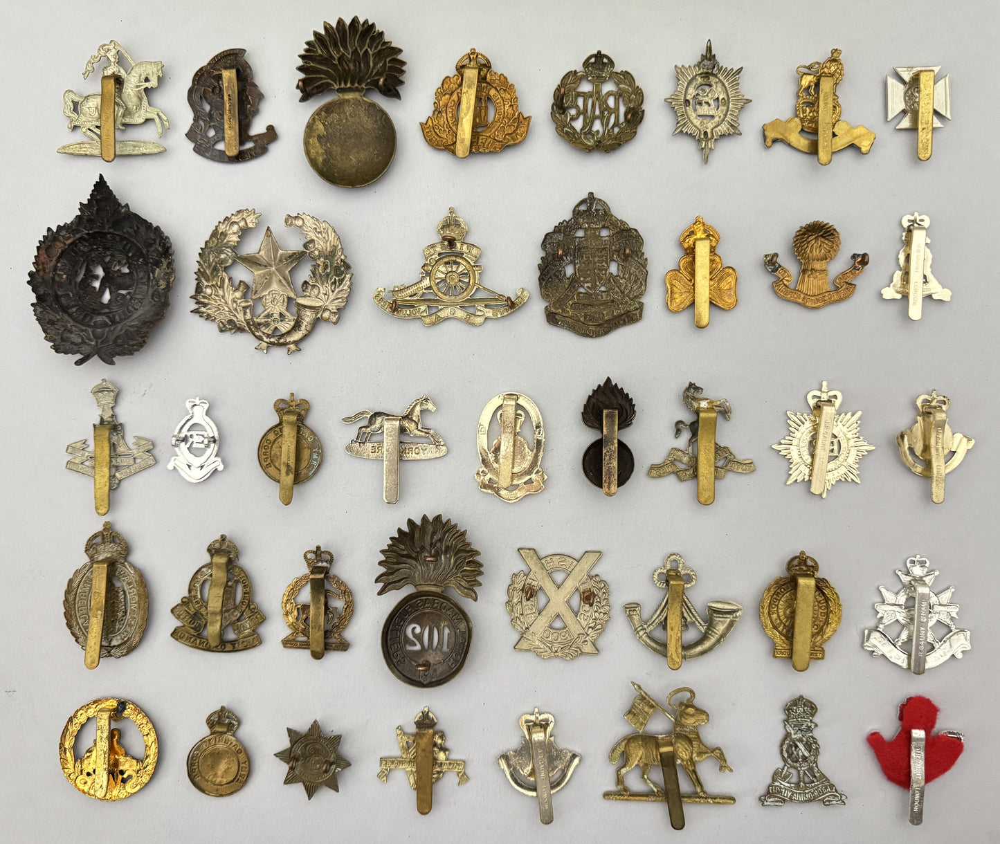 80 British Army Cap Badges Military Insignia Large Mixed Collection