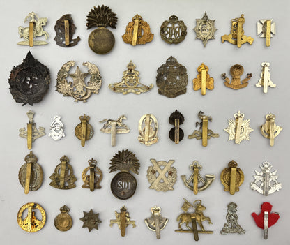 80 British Army Cap Badges Military Insignia Large Mixed Collection