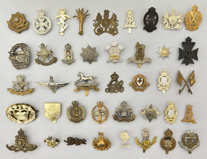 80 British Army Cap Badges Military Insignia Large Mixed Collection