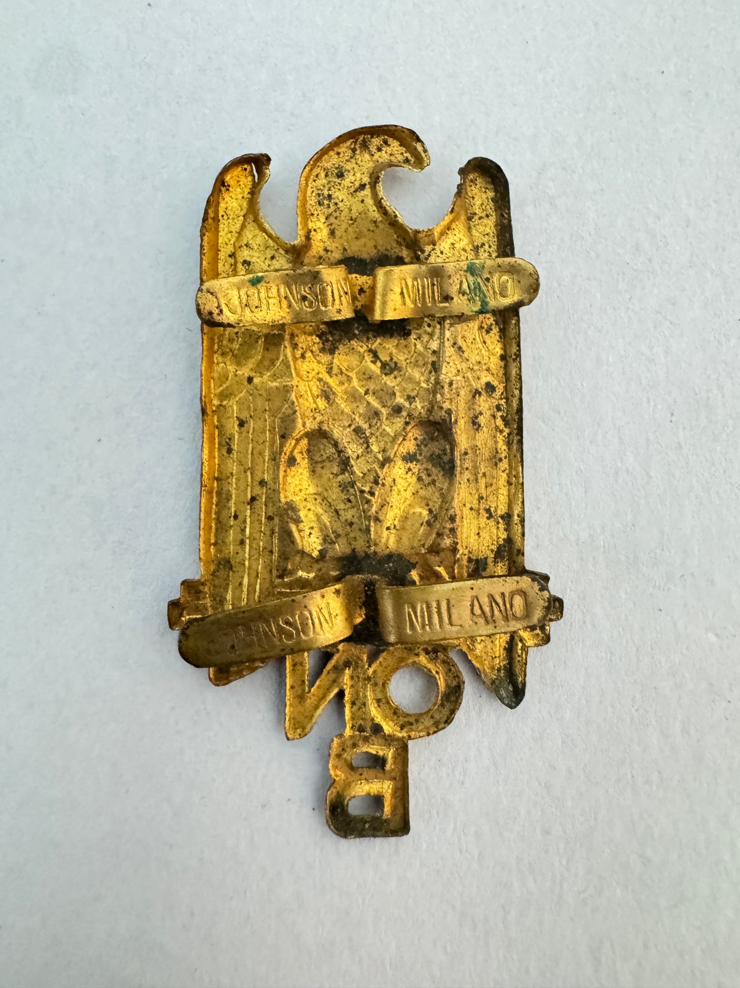 WW2 Italian ONB Youth Cap Badge OPERA NAZIONALE BALILLA