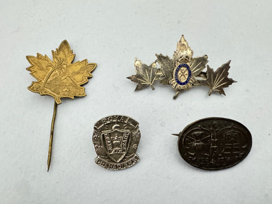 Canadian Army Lapel Pin Badges CEF WW1 WW2