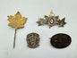 Canadian Army Lapel Pin Badges CEF WW1 WW2