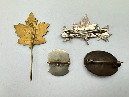 Canadian Army Lapel Pin Badges CEF WW1 WW2