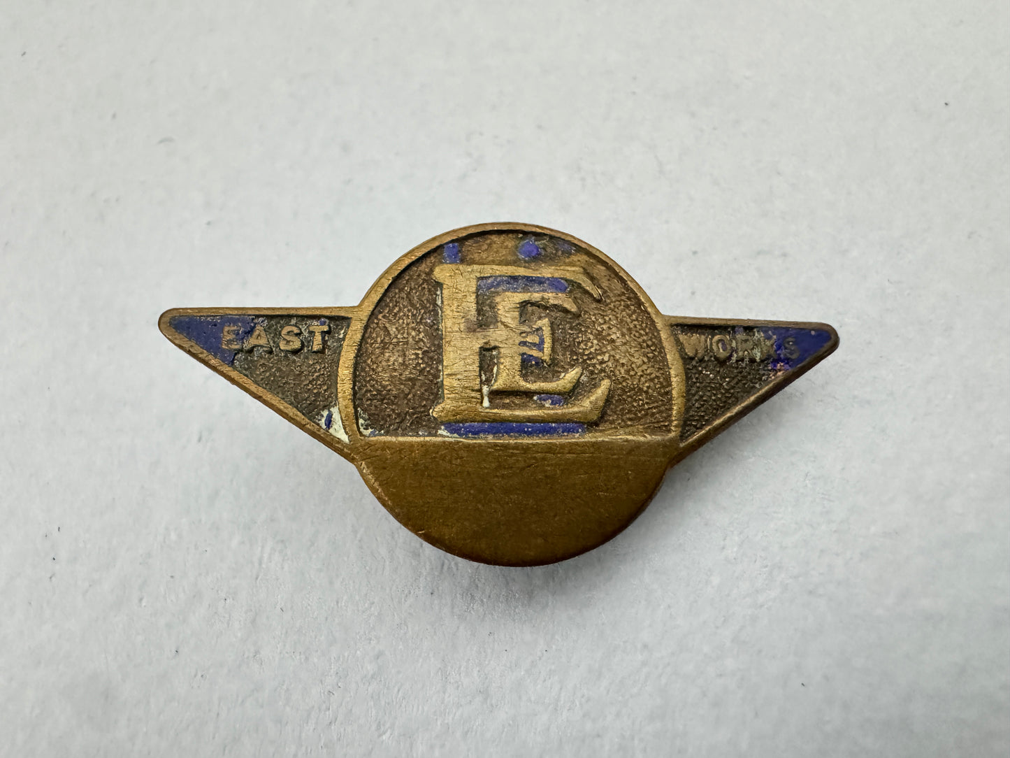 WW2 British English Electric East Works Lapel Badge