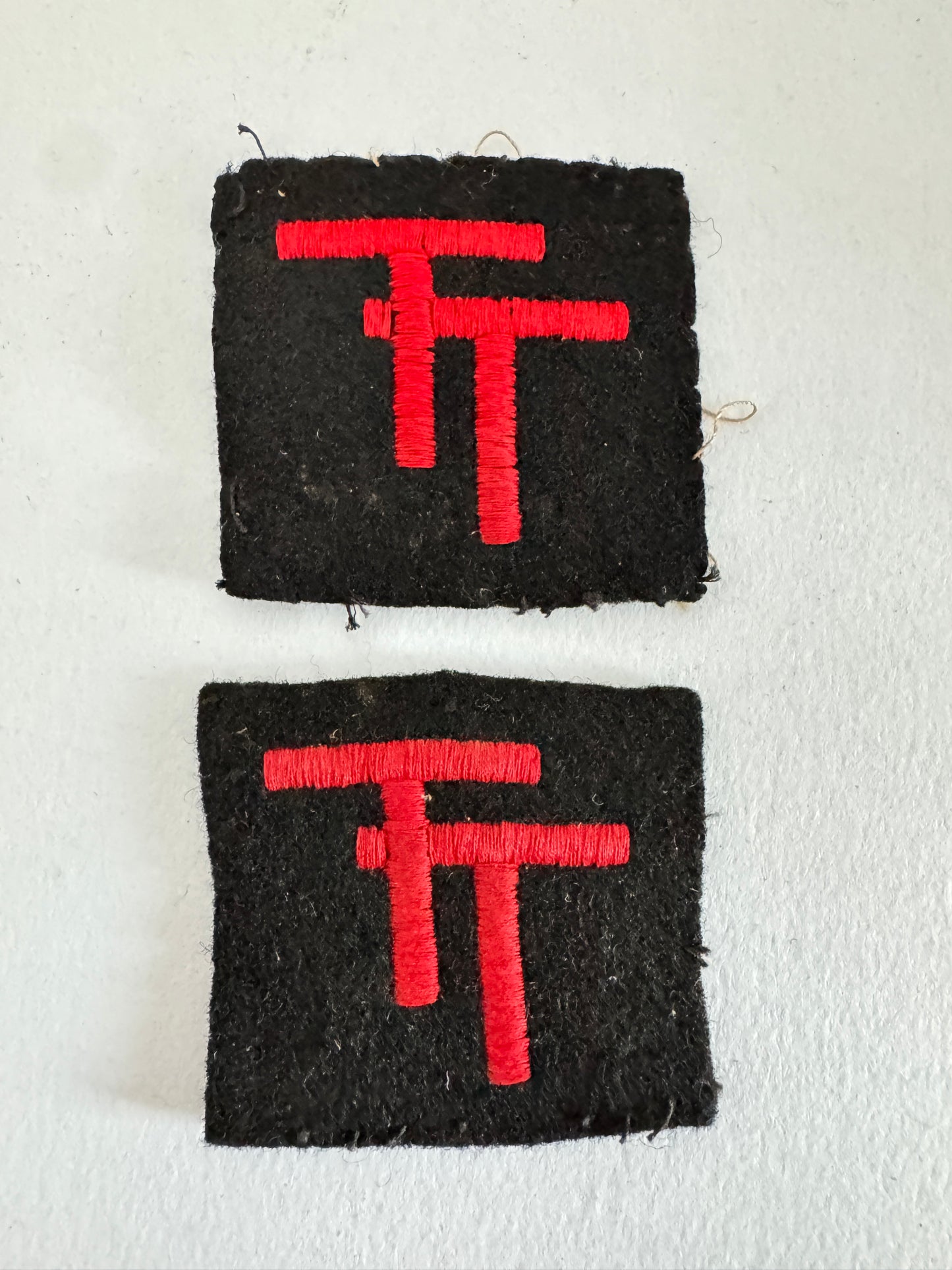 WW2 British Army 50th Northumbrian Division Formation Sign Badges Tyne Tees TT
