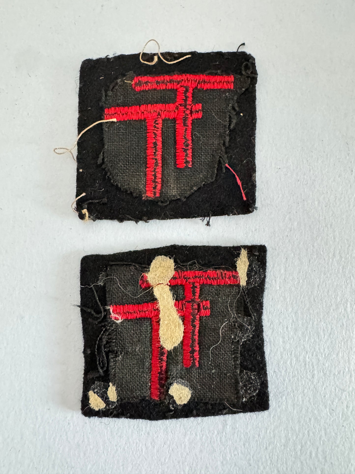 WW2 British Army 50th Northumbrian Division Formation Sign Badges Tyne Tees TT