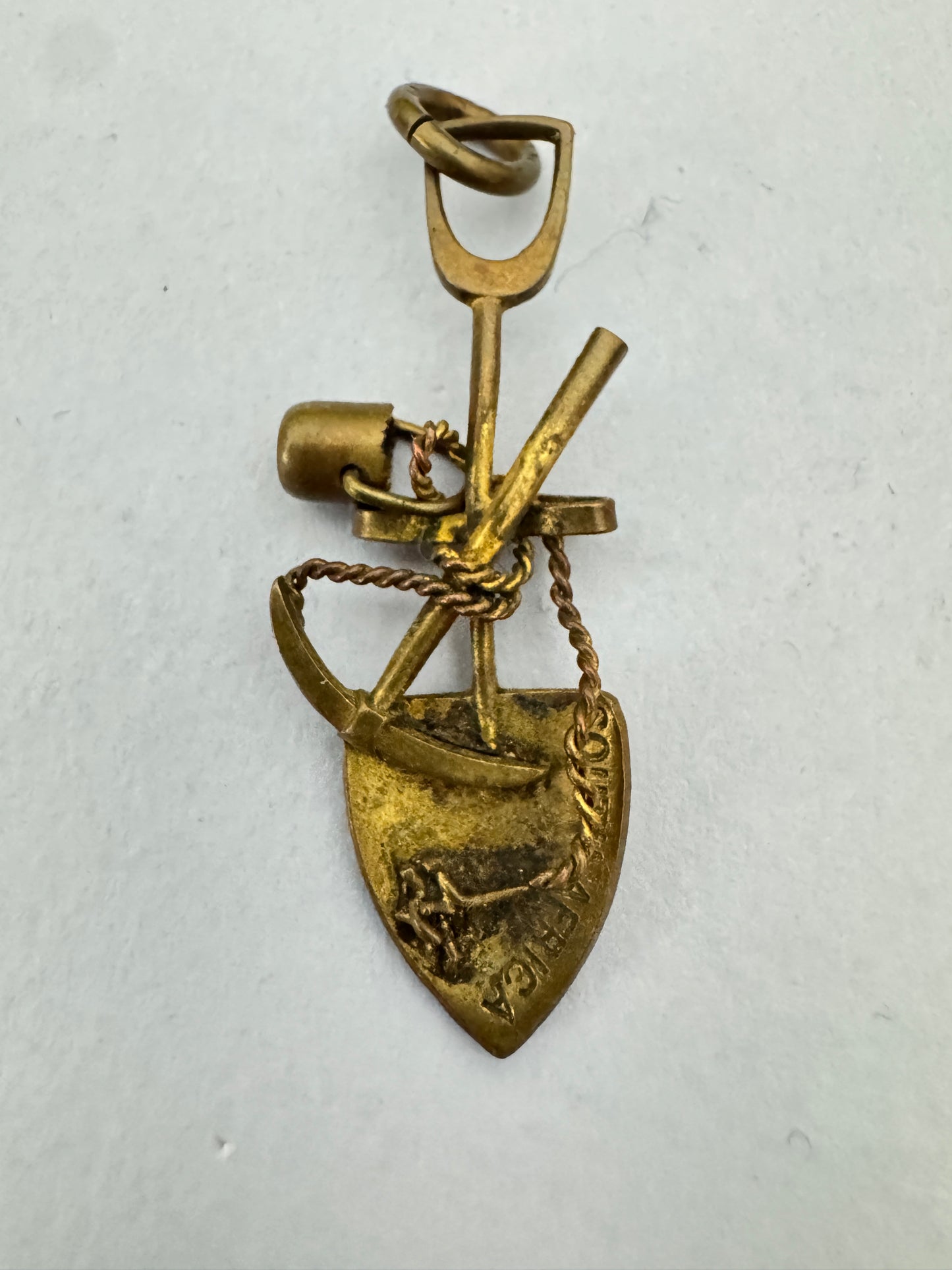 South Africa Gold Rush Miner's Souvenier Brooch