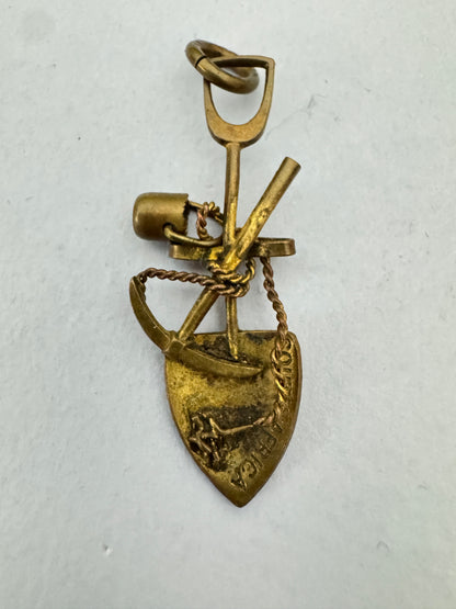 South Africa Gold Rush Miner's Souvenier Brooch