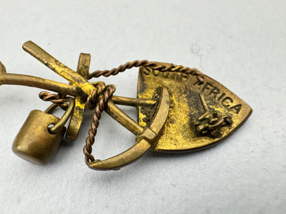 South Africa Gold Rush Miner's Souvenier Brooch