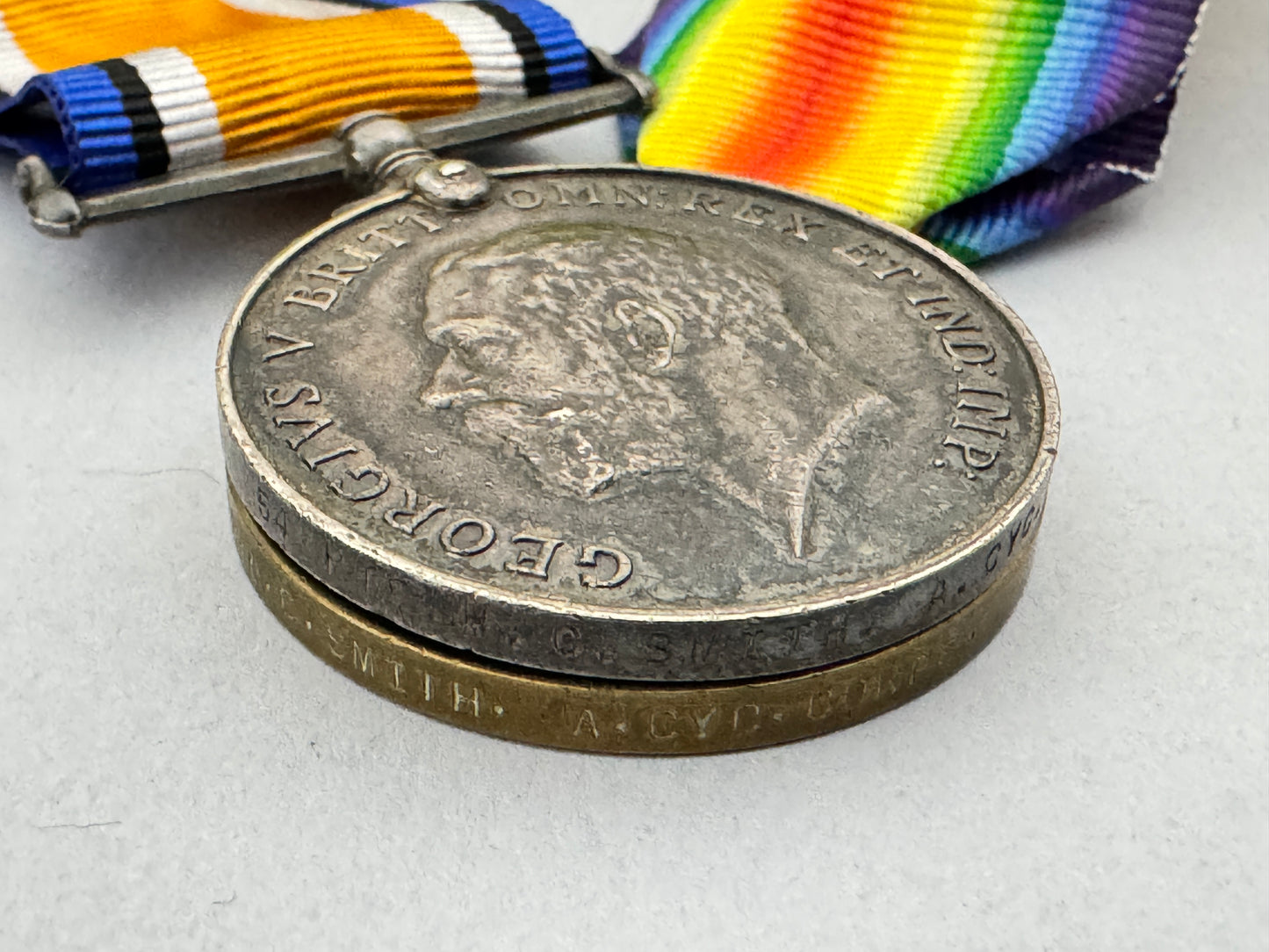 WW1 British Army Cyclist Corps Medals Trio 1914-15 Star BWM Inter Allied