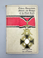 Orders Decorations Medals & Orders of the Third Reich Littlejohn Bender Book
