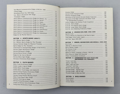 Orders Decorations Medals & Orders of the Third Reich Littlejohn Bender Book