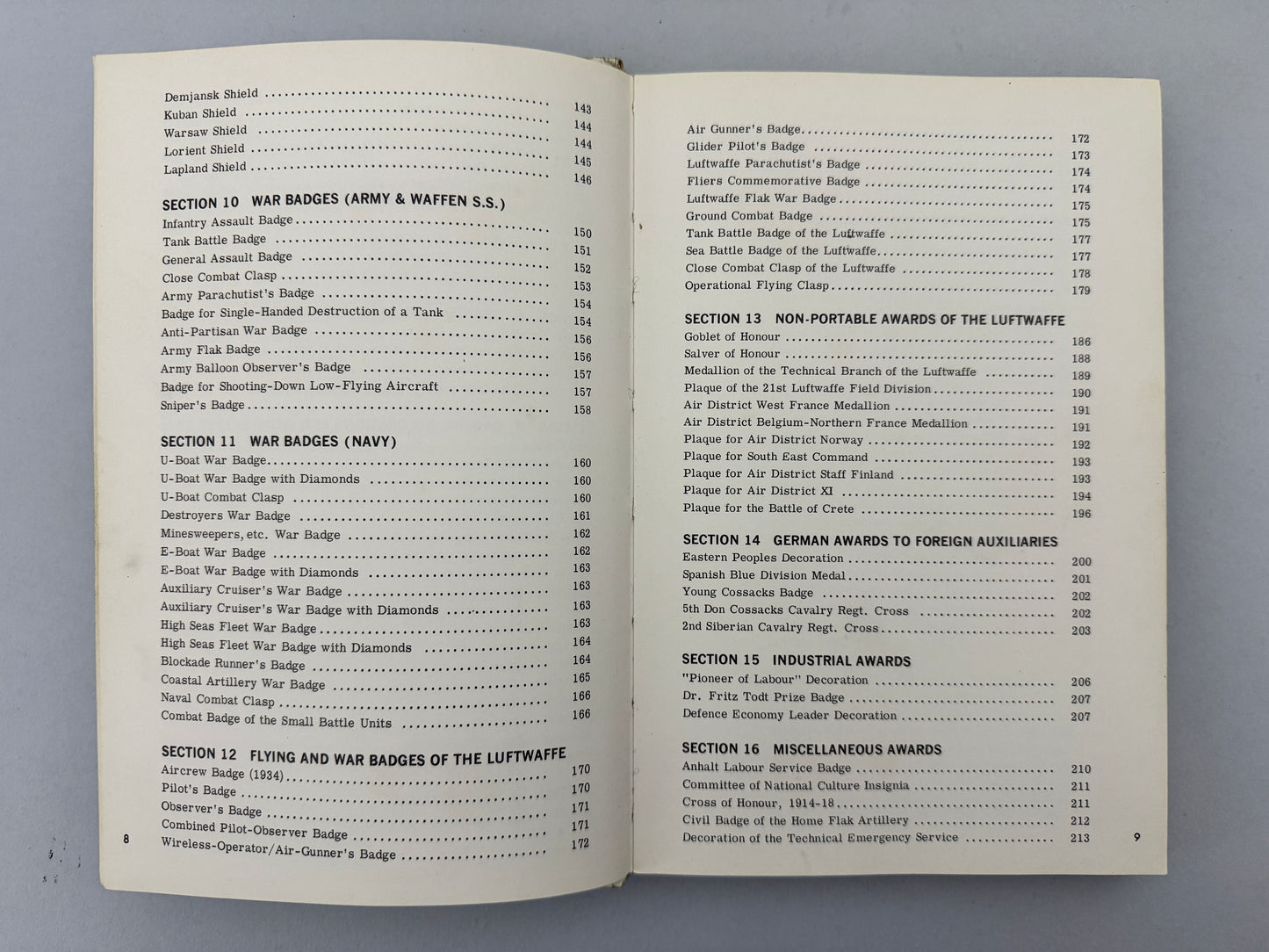 Orders Decorations Medals & Orders of the Third Reich Littlejohn Bender Book