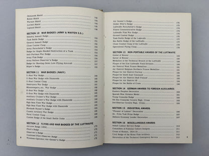 Orders Decorations Medals & Orders of the Third Reich Littlejohn Bender Book