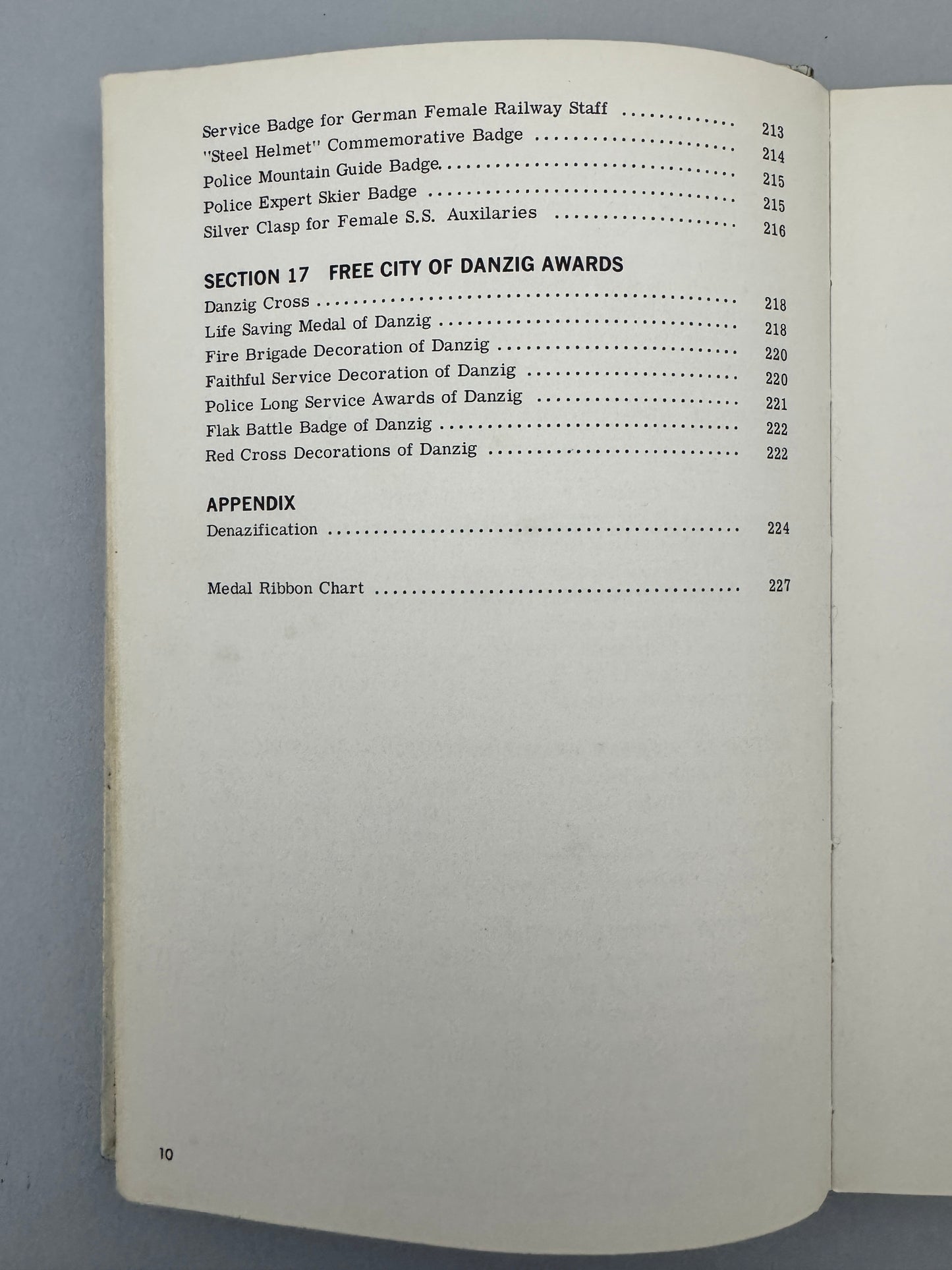 Orders Decorations Medals & Orders of the Third Reich Littlejohn Bender Book