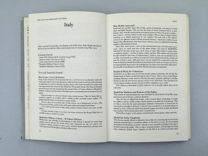 The Medals Decorations & Orders of the Great War 1914-1918 Book Purves