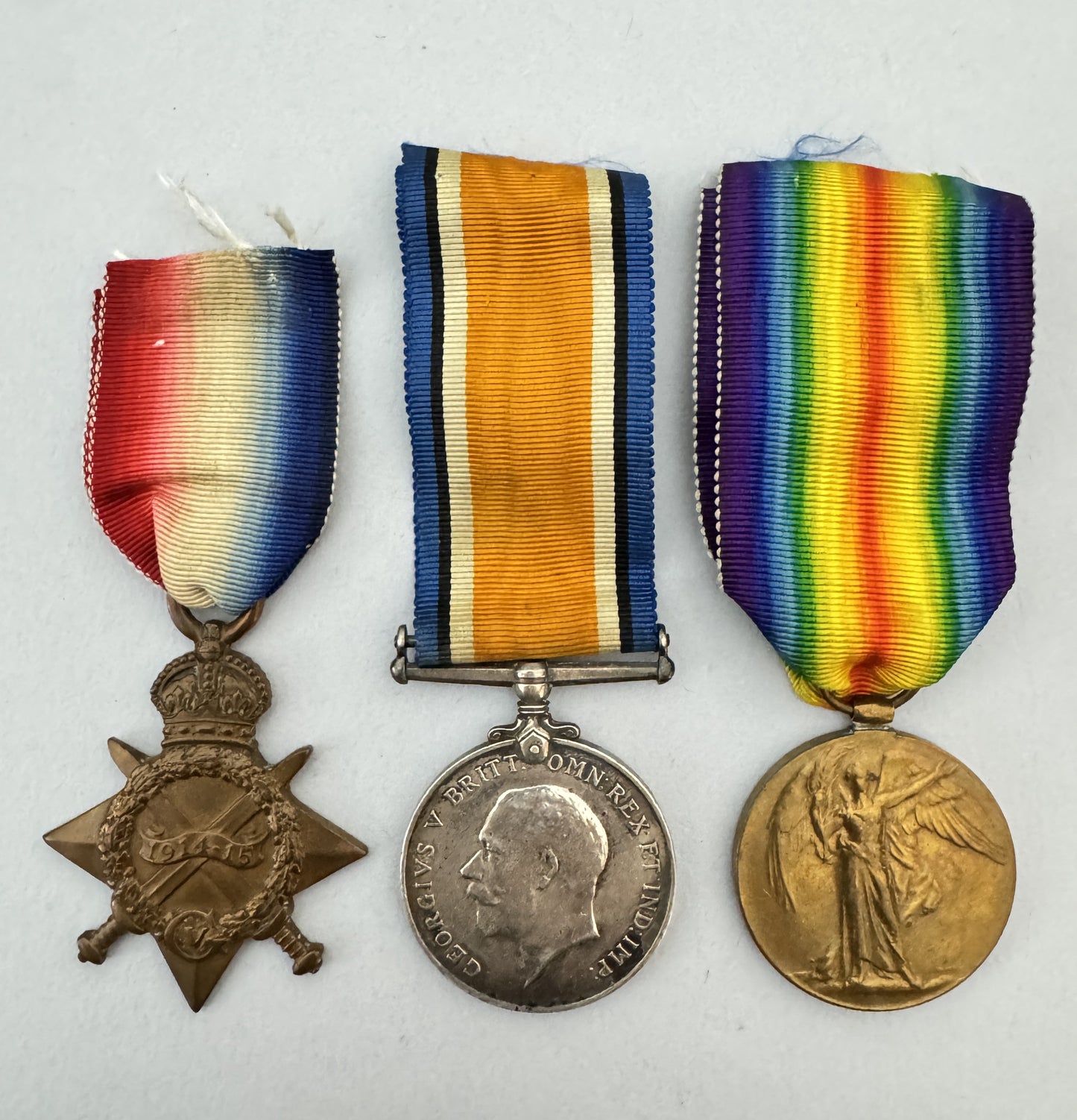 WW1 British Army Veterinary Corps Medals Trio 1914-15 Star BWM Inter Allied AVC