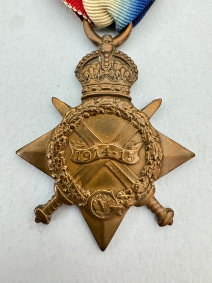 WW1 British Army Veterinary Corps Medals Trio 1914-15 Star BWM Inter Allied AVC