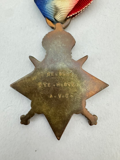 WW1 British Army Veterinary Corps Medals Trio 1914-15 Star BWM Inter Allied AVC