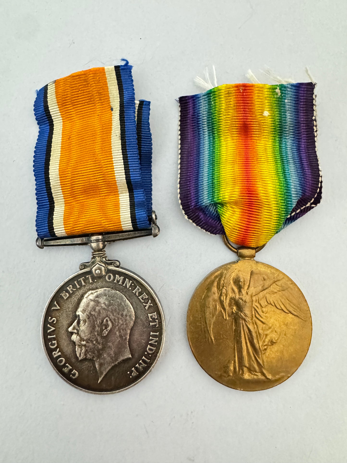 WW1 British Army King's Royal Rifle Corps Medals BWM Inter Allied KRRC