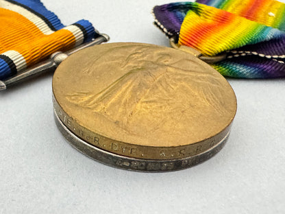 WW1 British Army King's Royal Rifle Corps Medals BWM Inter Allied KRRC