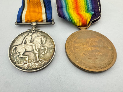 WW1 British Army King's Royal Rifle Corps Medals BWM Inter Allied KRRC