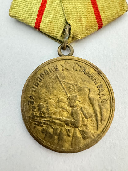 Original USSR Medal for the Defence of Stalingrad WW2