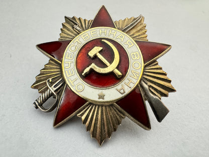 Original USSR Order of the Patriotic War 1st Class 1985
