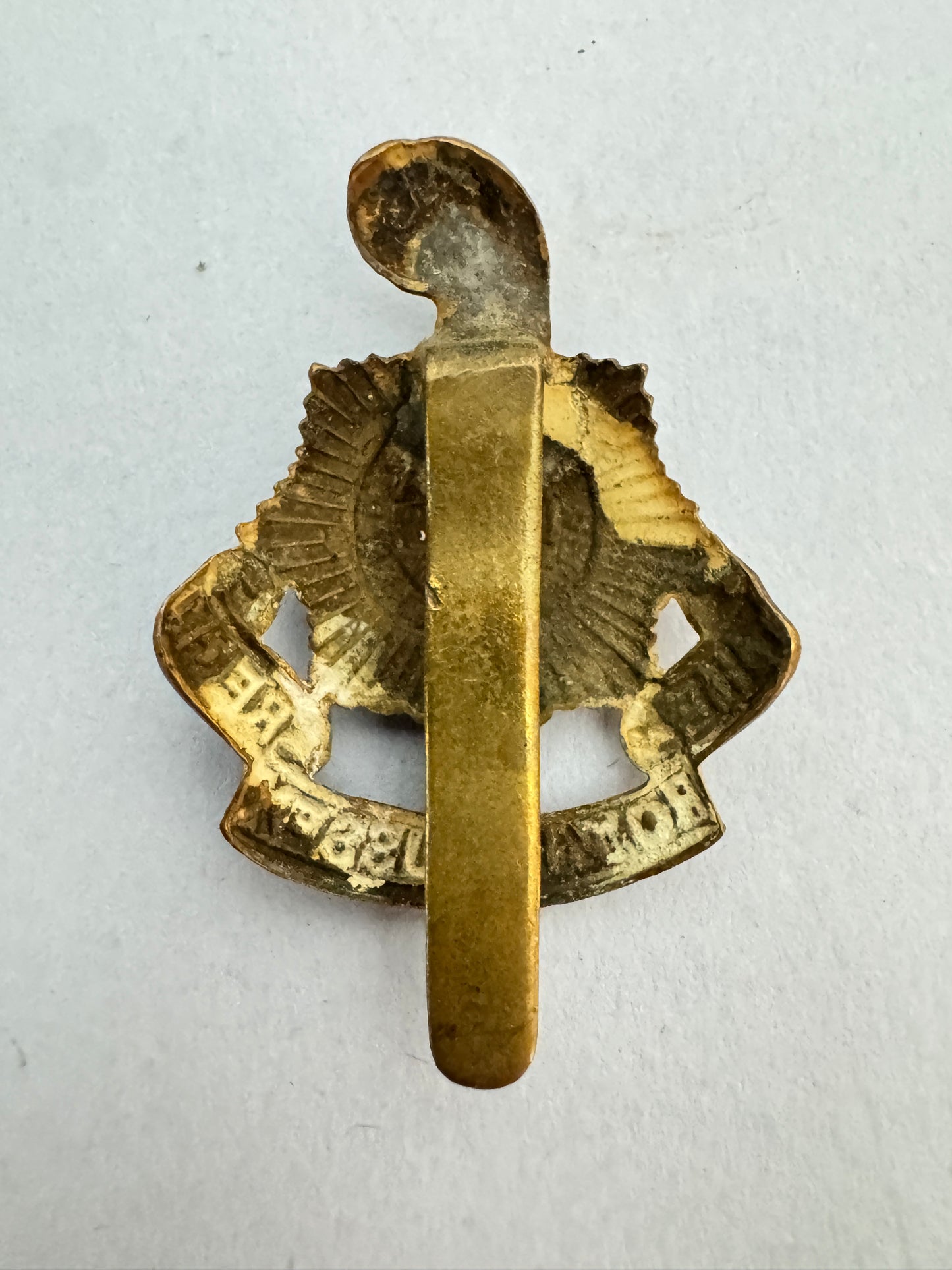 Original Royal Sussex Regiment Cap Badge WW1 War Economy