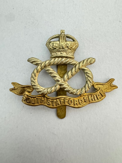 Original WW2 South Staffordshire Regiment Cap Badge