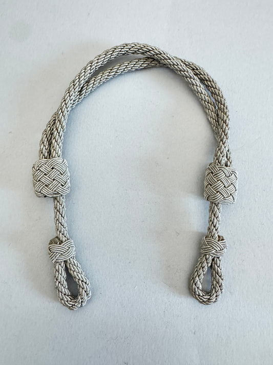 WW2 German Army Officer Visor Cap Silver Chin Strap Cord
