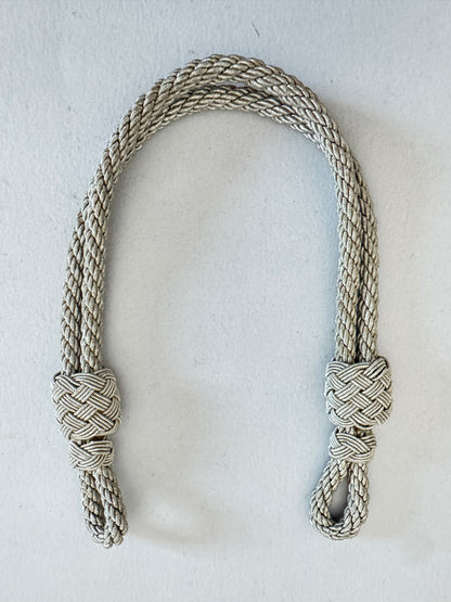 WW2 German Army Officer Visor Cap Silver Chin Strap Cord