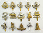 15 British Army Beret Badges Mixed Regiments Original Military Insignia