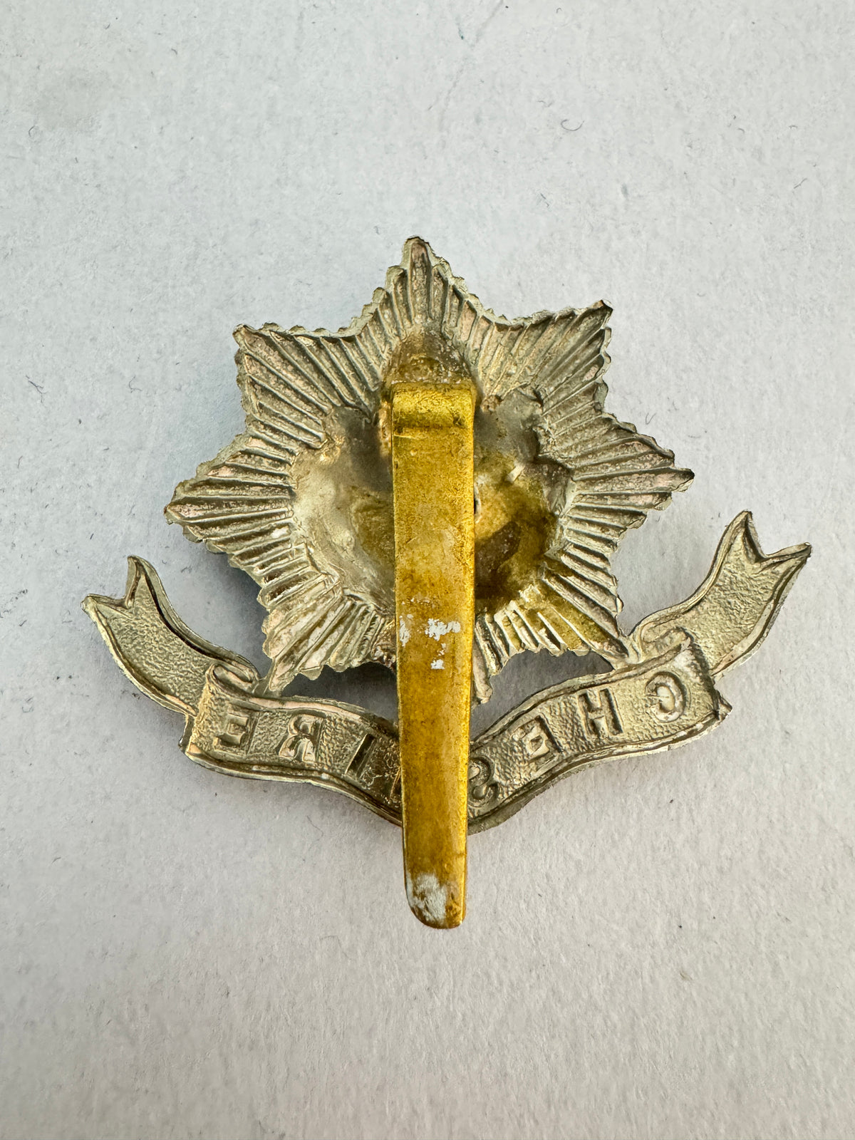 WW1 British Army Cheshire Regiment Cap Badge