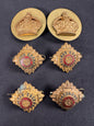 Photo 1 of WW2 British Army Colonel Shoulder Board Rank Crown & Star Badges - collectible militaria item