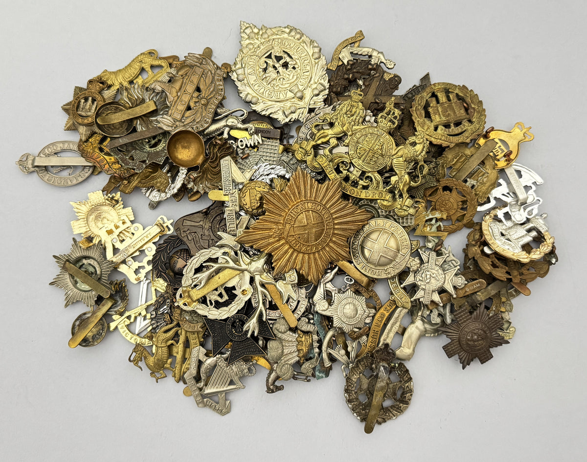 80+ British Army Cap Badges Military Insignia Large Mixed Collection