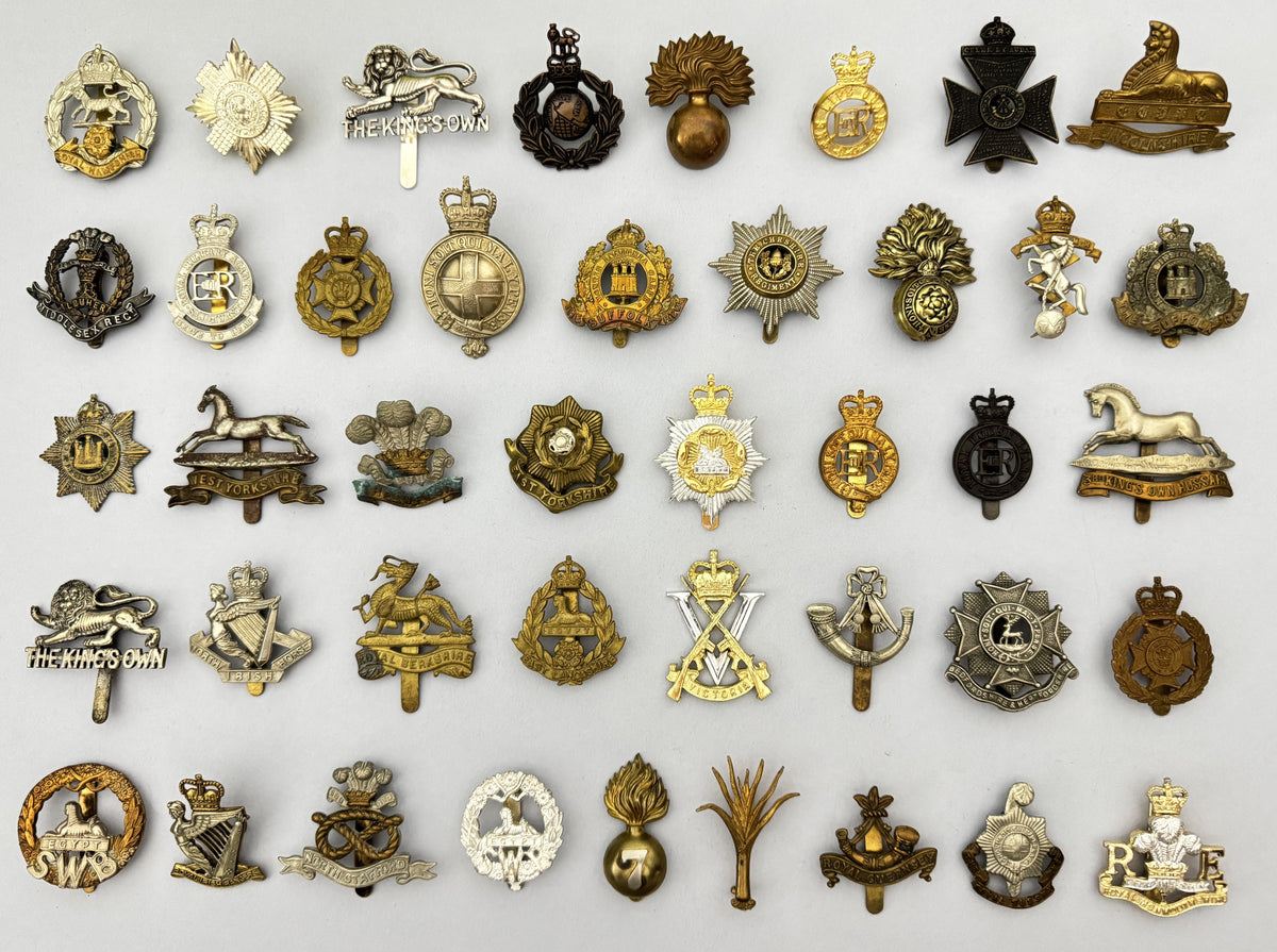80+ British Army Cap Badges Military Insignia Large Mixed Collection