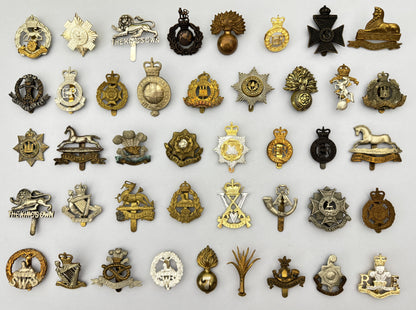 80+ British Army Cap Badges Military Insignia Large Mixed Collection