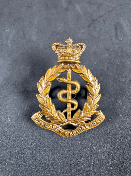 Photo 1 of Victorian British Royal Army Medical Corps Cap Badge RAMC - collectible militaria item