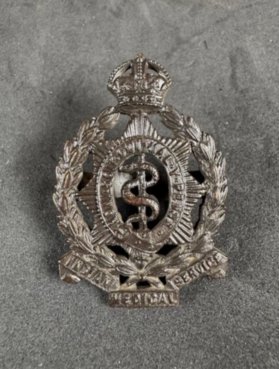 WW2 British Indian Army Medical Service Officer's Cap Badge J&CO ...