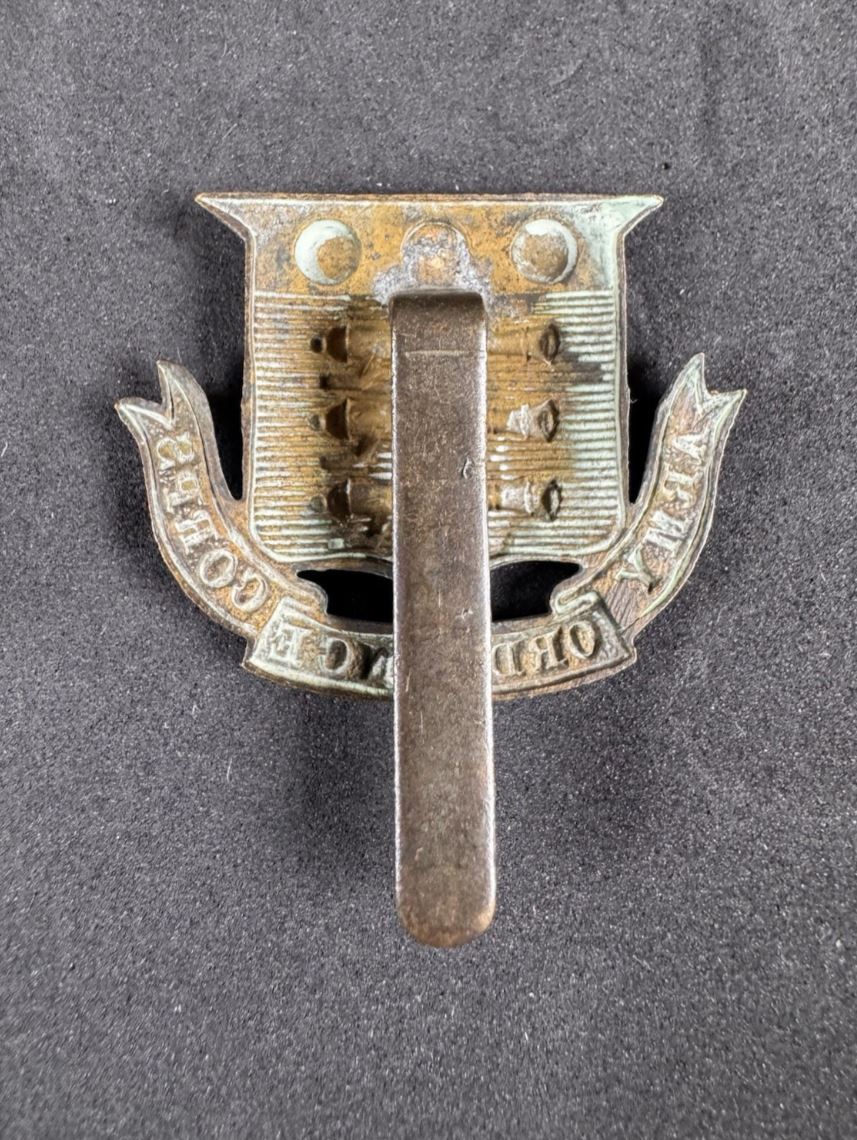 Photo 2 of WW1 British Army Ordnance Corps Cap Badge AOC - collectible militaria item