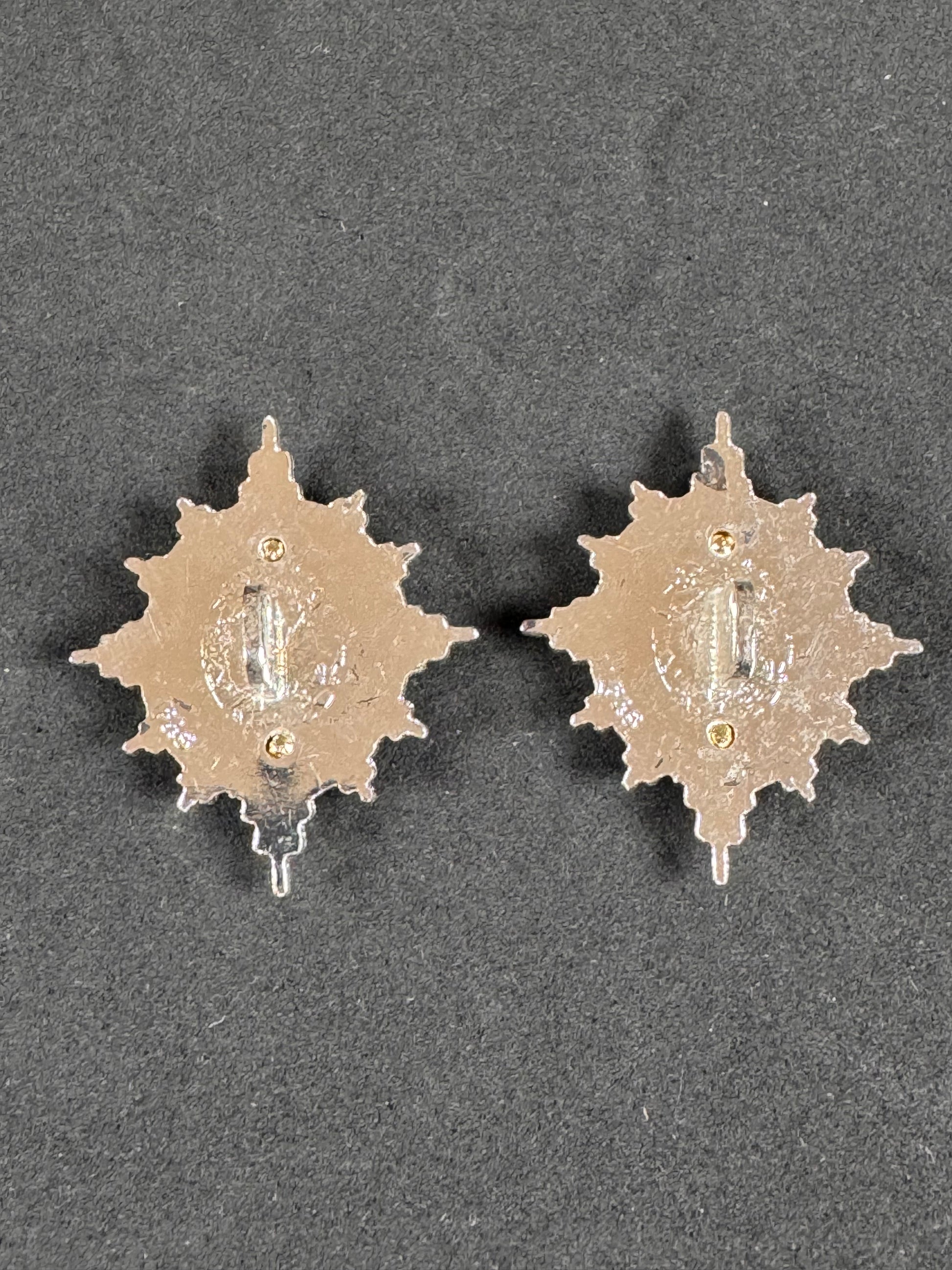 Photo 2 of After WW2 British Army The Band of The Dragoon Guards Collar Badges - collectible militaria item