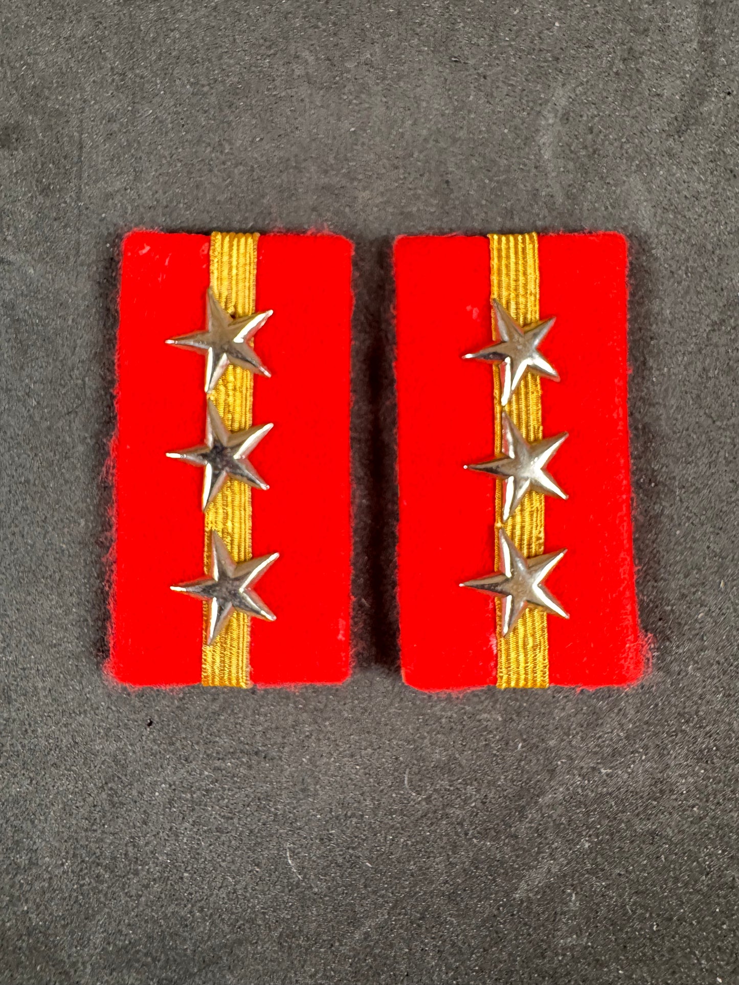Photo 1 of WW2 Imperial Japanese Army Sergeant Major Rank Collar Badges - collectible militaria item