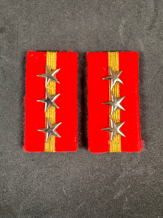 Photo 1 of WW2 Imperial Japanese Army Sergeant Major Rank Collar Badges - collectible militaria item
